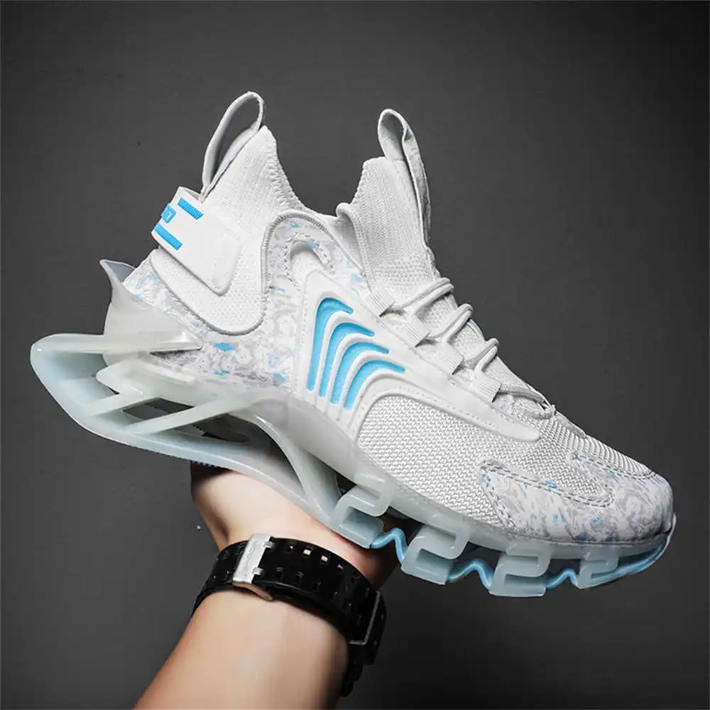 Streetwear Brand Trends - 남성용 블루 슬립 롱 핑크 부츠,