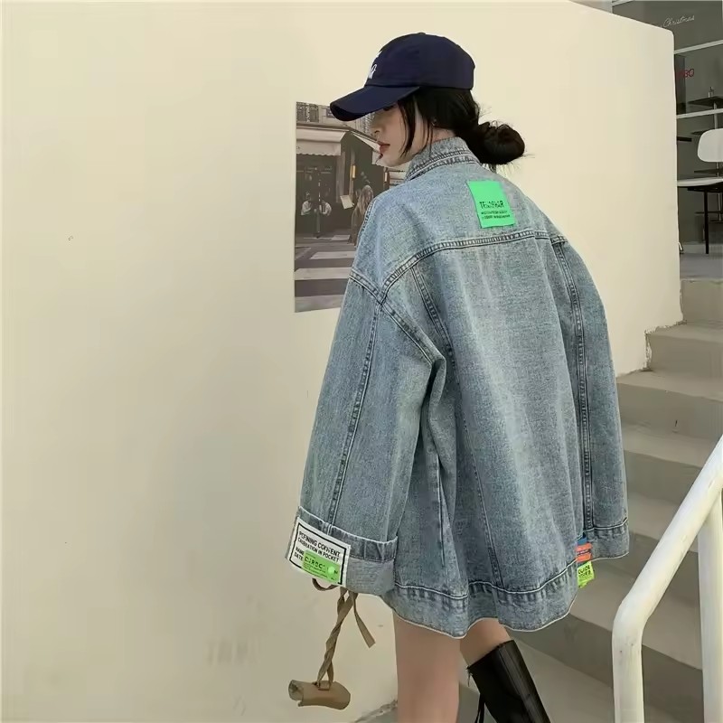 Streetwear Brand Pants - 2025 새로운 패션 데님 재킷 여성