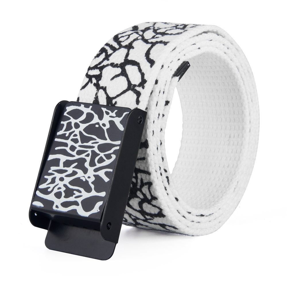 Off White Belt - 3.8cm 유니섹스 패셔너블 조절 가능한 캐주얼