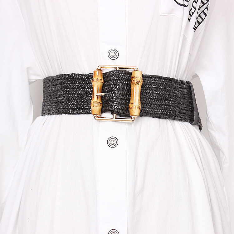 새로운 탄성 직조 여성 벨트 브랜드 고품질 보헤미안 대 - Off White Belt 리뷰 및 가격
