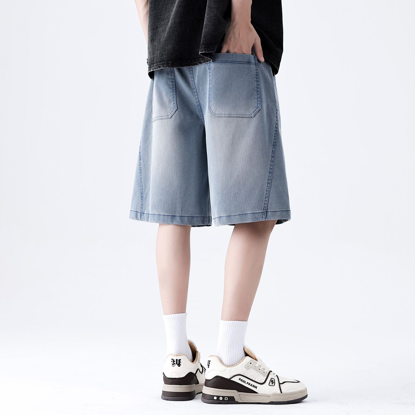 브랜드 의류 여름 얇은 남성용 조츠 바지 배기 와이드  - Streetwear Brand Jorts 리뷰 및 가격