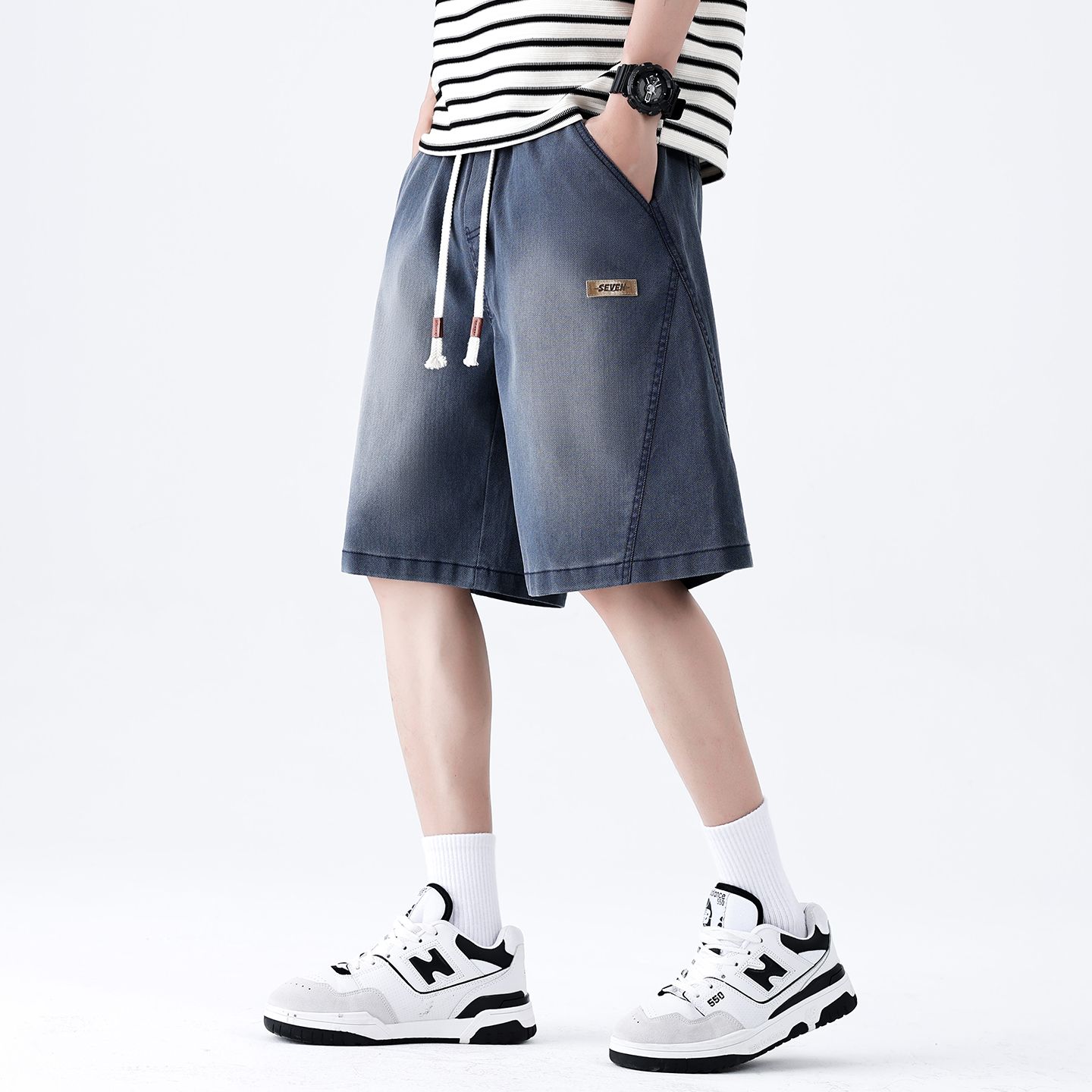 브랜드 의류 여름 얇은 남성용 조츠 바지 배기 와이드  - Streetwear Brand Jorts 리뷰 및 가격
