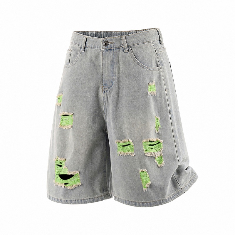 여름 신상 트렌디 브랜드 스트릿웨어 멀티컬러 디스트레스 - Streetwear Brand Jorts 리뷰 및 가격