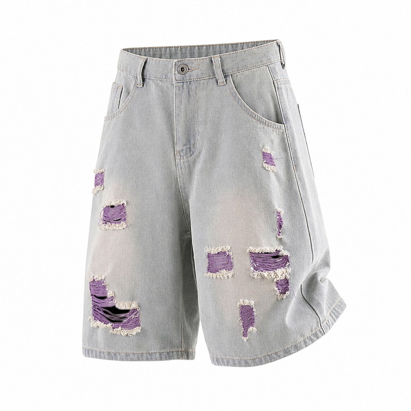 여름 신상 트렌디 브랜드 스트릿웨어 멀티컬러 디스트레스 - Streetwear Brand Jorts 리뷰 및 가격