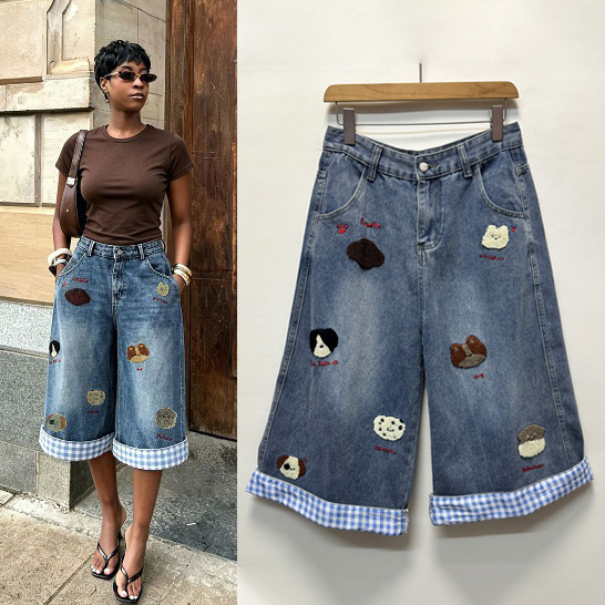 여성 데님 팬츠 진 빈티지 와이드 레그 롱 팬츠 하이  - Streetwear Brand Pants 리뷰 및 가격