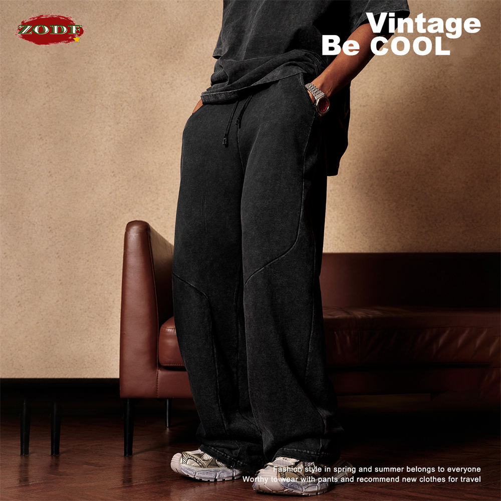 ZODF Retro 2024 봄 남성 워시 코튼 스트레 - Streetwear Brand Pants 리뷰 및 가격