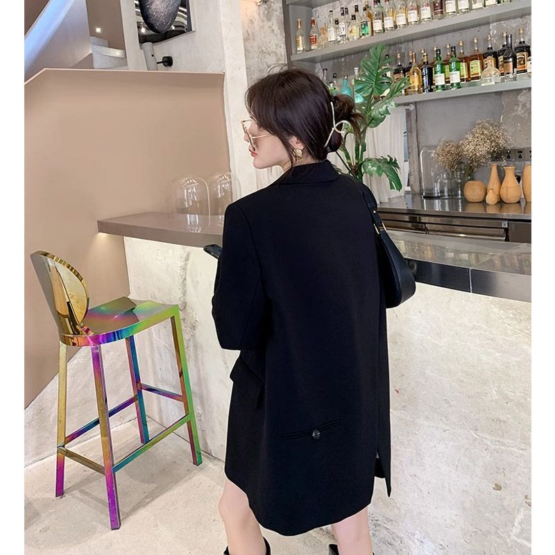 브랜드 블랙 블레이저 여성용 재킷, 용수철 가을 긴팔  - Streetwear Clothing Brand 리뷰 및 가격