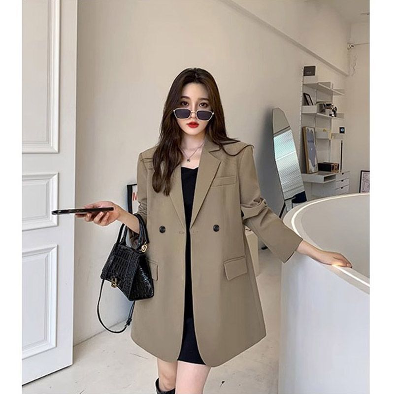 브랜드 블랙 블레이저 여성용 재킷, 용수철 가을 긴팔  - Streetwear Clothing Brand 리뷰 및 가격