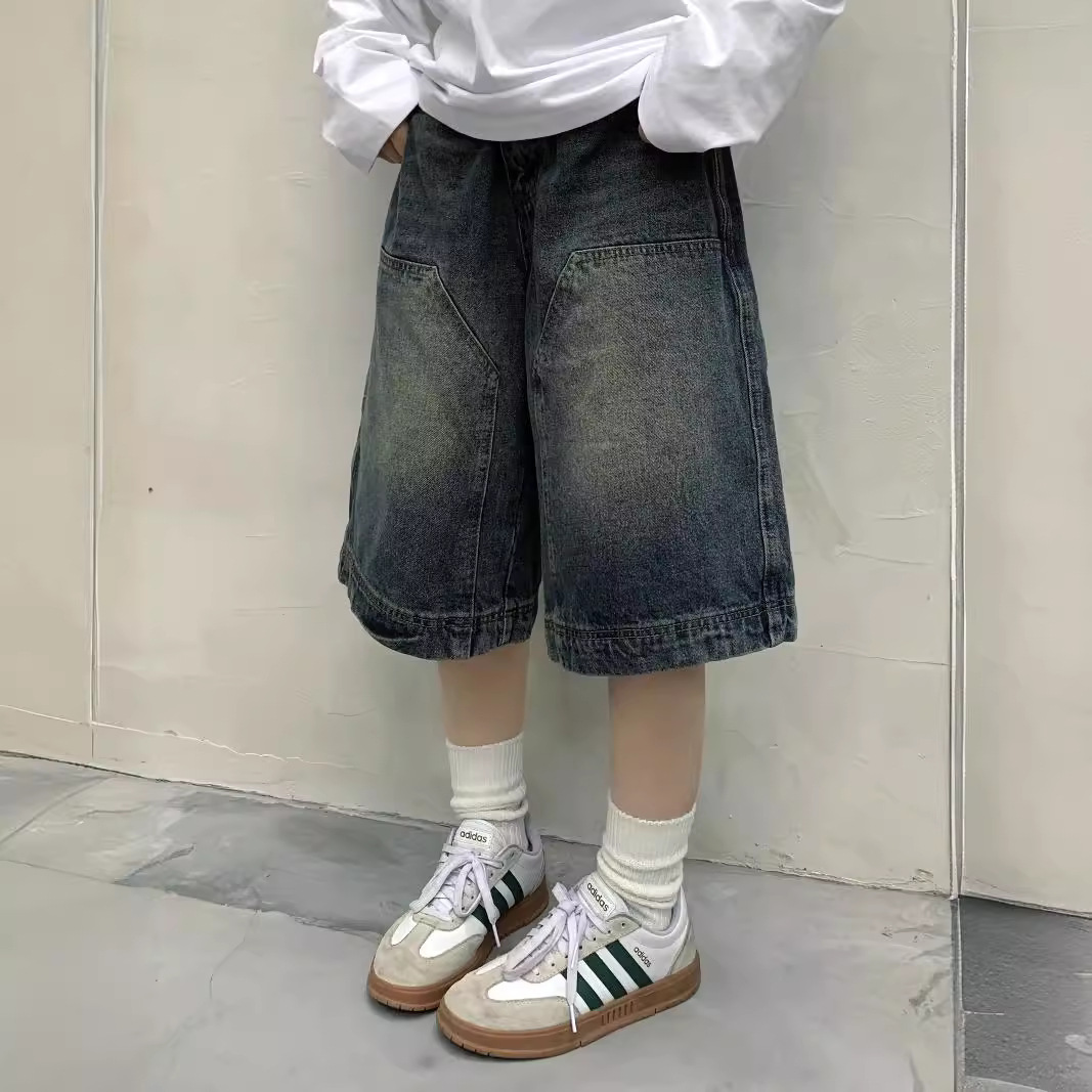 여성 Y2K 빈티지 배기 진 반바지 워싱 와이드 레그  - Streetwear Brand Pants 리뷰 및 가격
