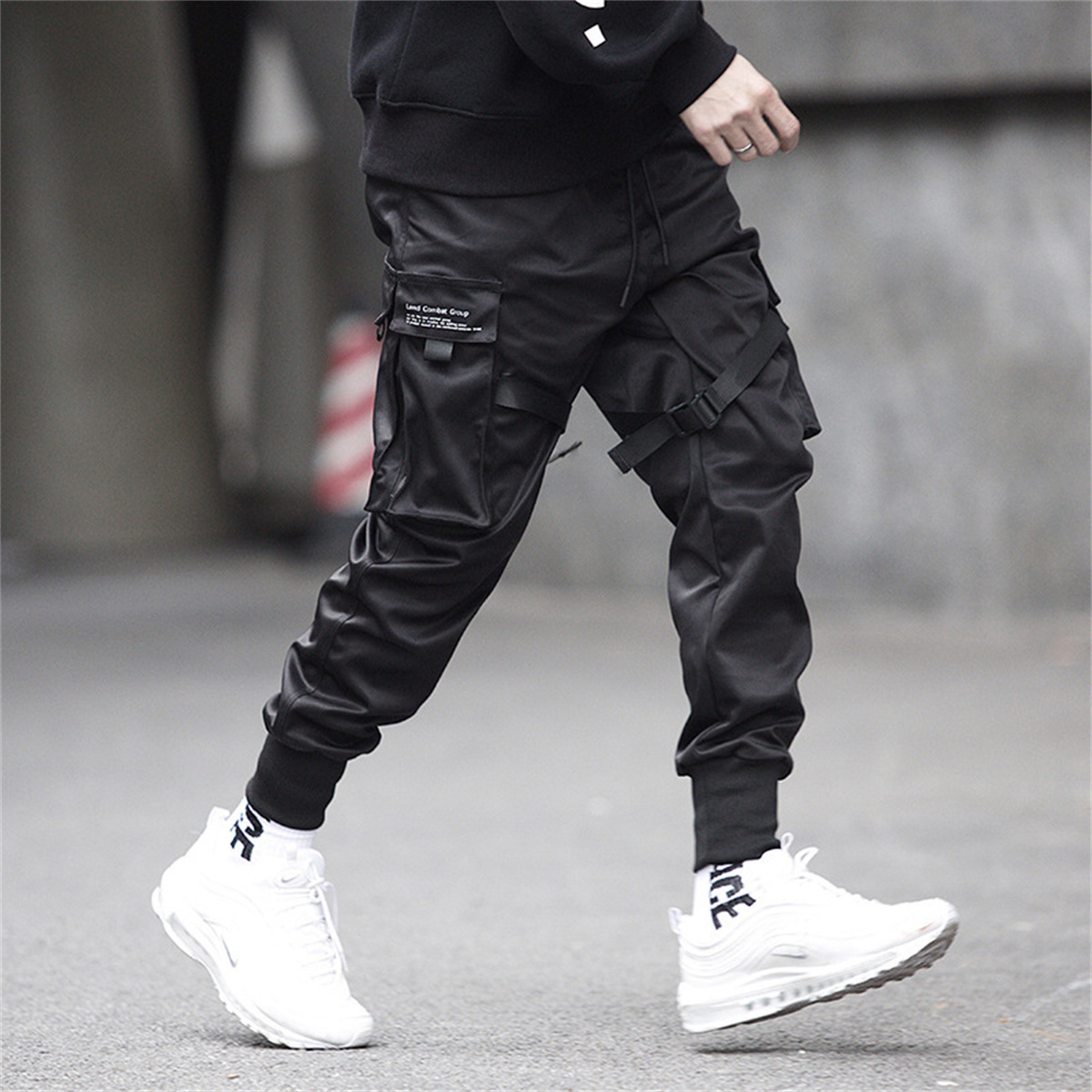 블랙 힙합 카고 바지 여름 다목적 패션 브랜드 바지 패 - Streetwear Brand Pants 리뷰 및 가격