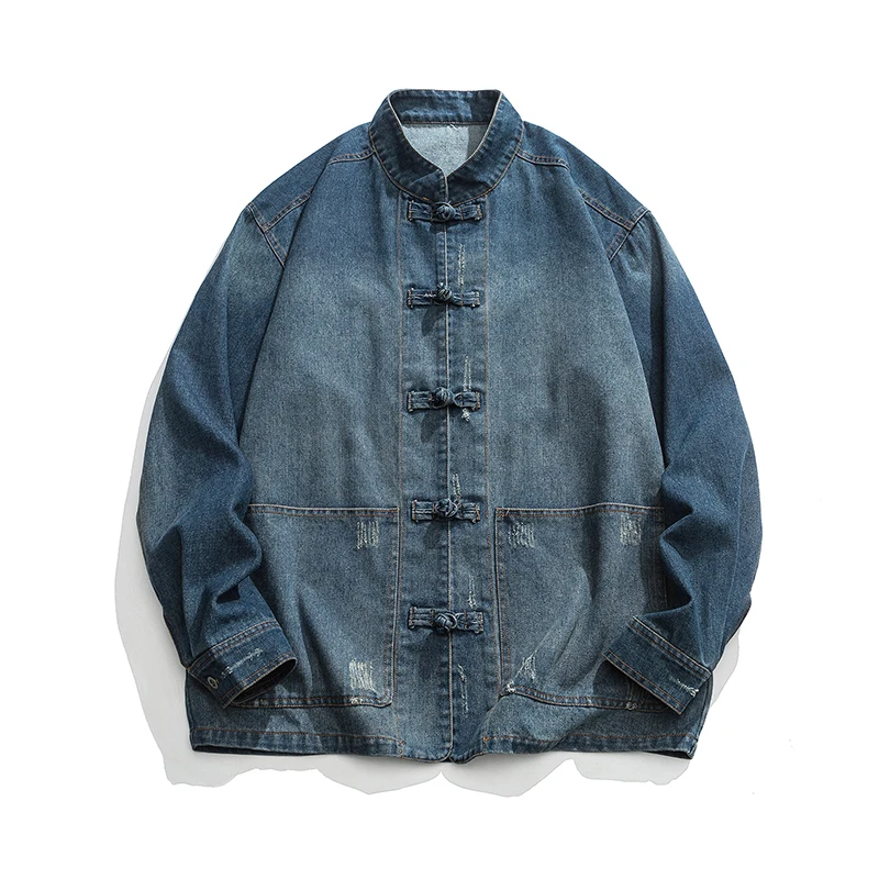 중국 스타일 데님 재킷 남성 스트리트웨어 오리엔탈 의류 - Streetwear Brand Pants 리뷰 및 가격