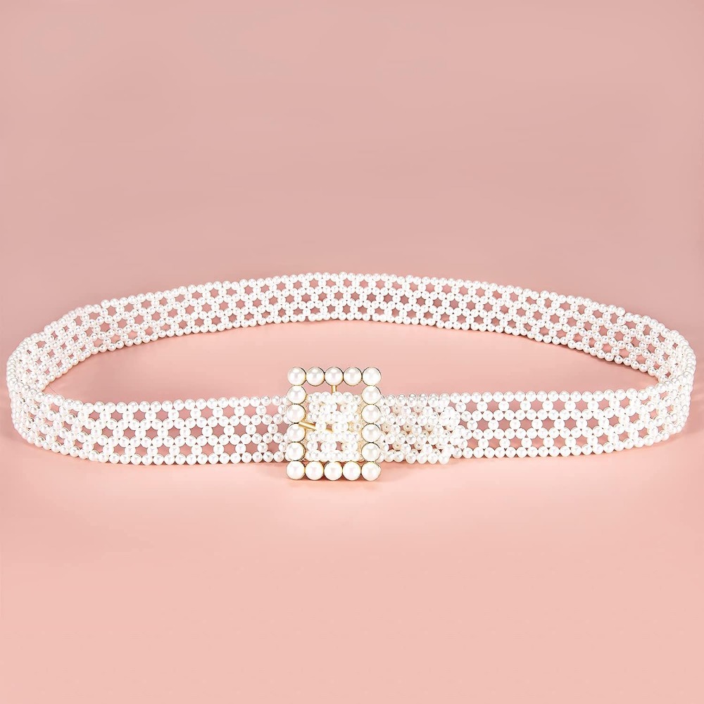95cm 긴 진주 벨트 여성을위한 선물 웨딩 새시 벨트 - Off White Belt 리뷰 및 가격