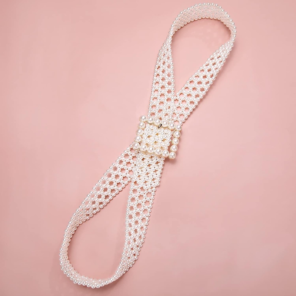 95cm 긴 진주 벨트 여성을위한 선물 웨딩 새시 벨트 - Off White Belt 리뷰 및 가격