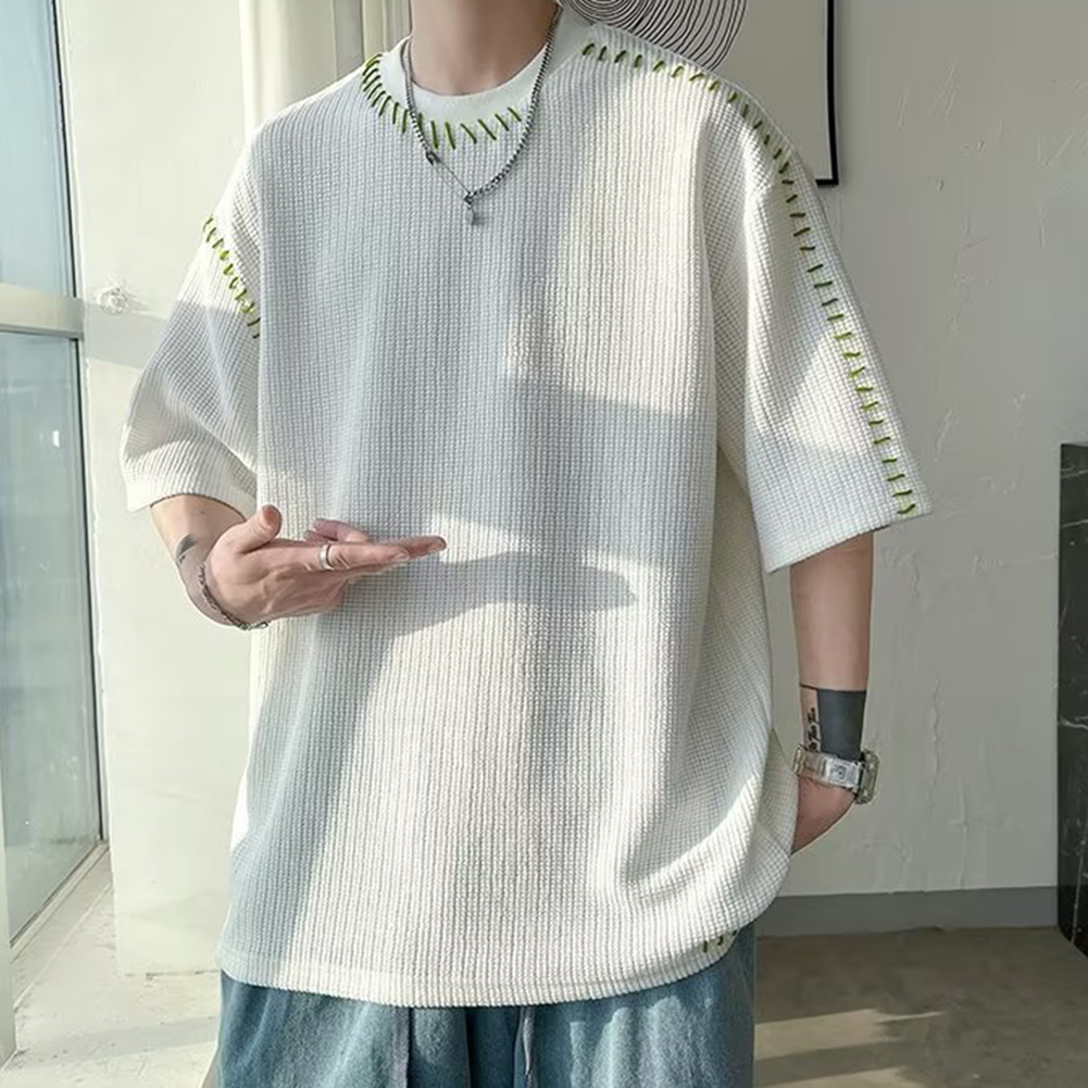 남성 티셔츠 티셔츠 스트리트웨어 캐주얼 반소매 탑 루즈 - Streetwear Brand Affordable 리뷰 및 가격