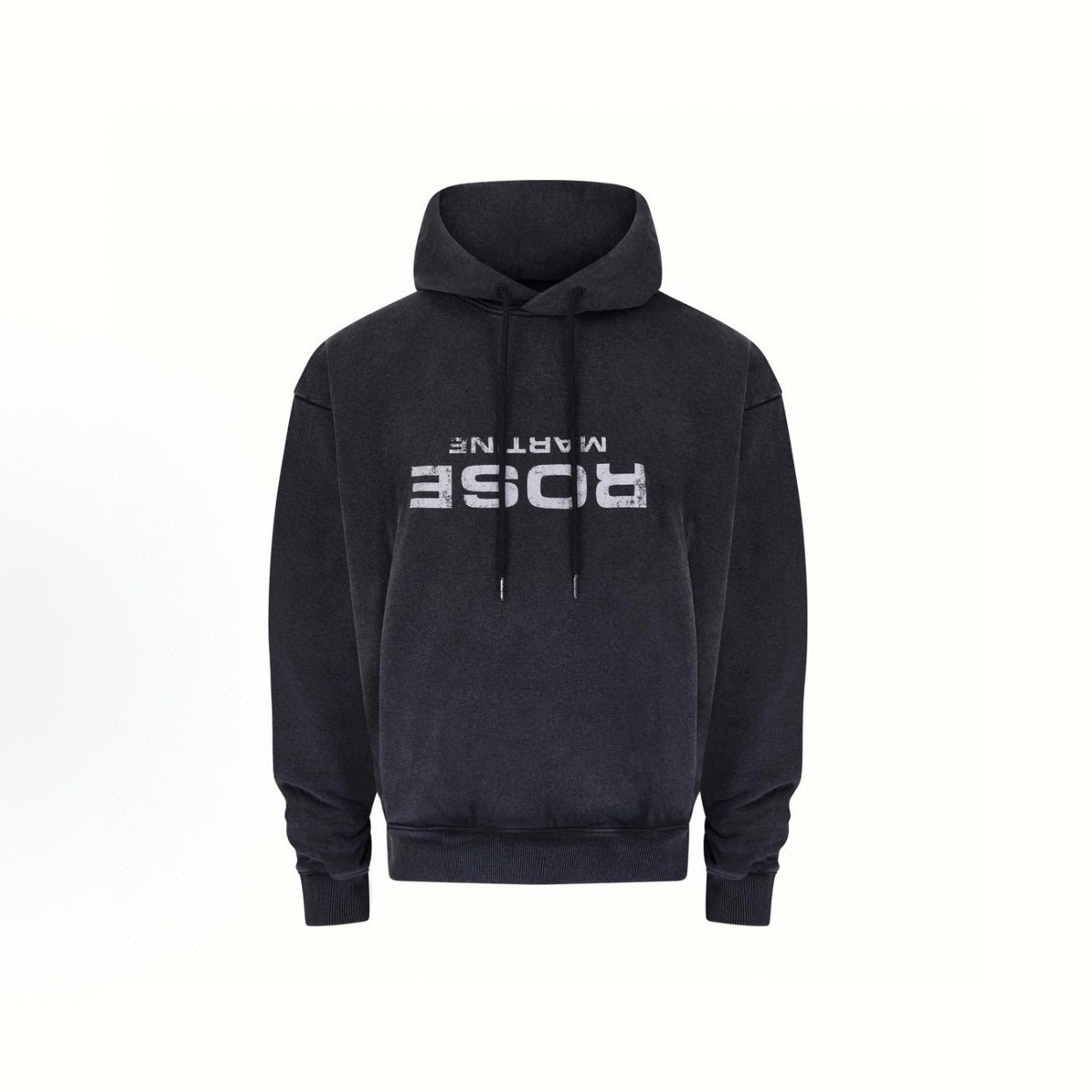 마틴 로즈 슬로건 레터 리버스 로고 후드티, 워터워시  - Streetwear Brand Slogans 리뷰 및 가격