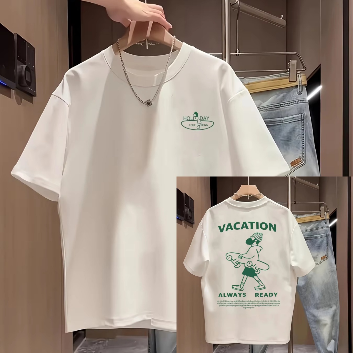 피규어 & 슬로건 프린트 캐주얼 트렌디 스트리트 브랜드 - Streetwear Brand Slogans 리뷰 및 가격